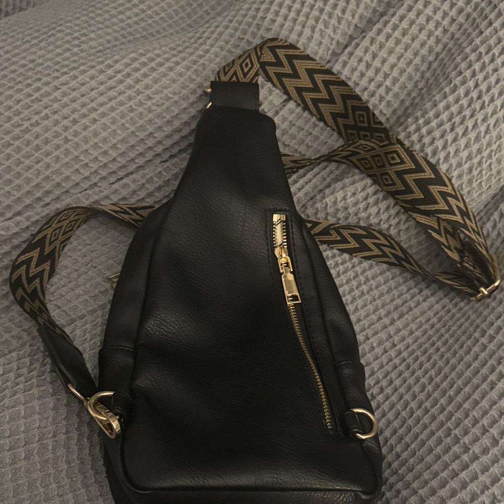 Moda Luxe -Regina Sling Backpack Patterned Strap Sold Out Online